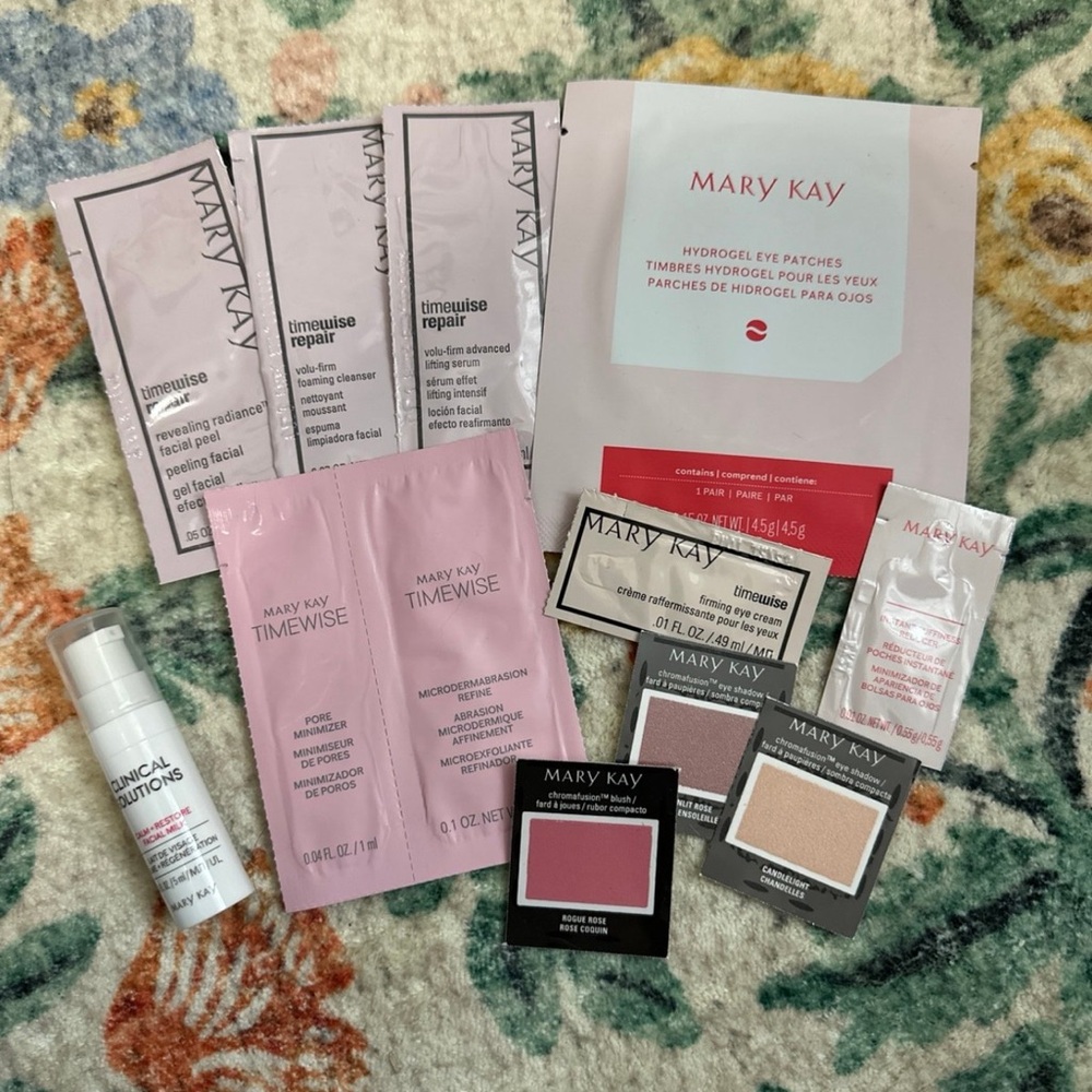 Mary Kay Pink Travel & Sample Makeup and Skincare